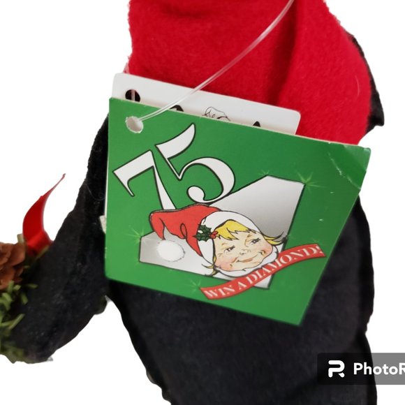 Annalee Doll Icicle Penguin With Wreath 2010 75th Anniversary Edition NWT - Picture 7 of 7